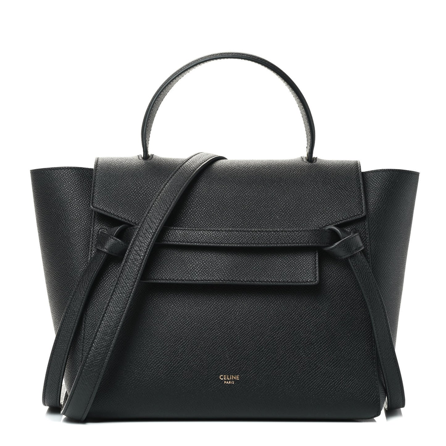 Baby Grained Calfskin Micro Belt Bag Black