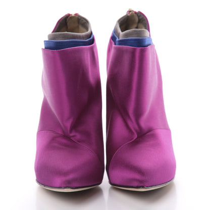 Jimmy Choo Satin Dwyer Boot 37 Purple 2 of 11