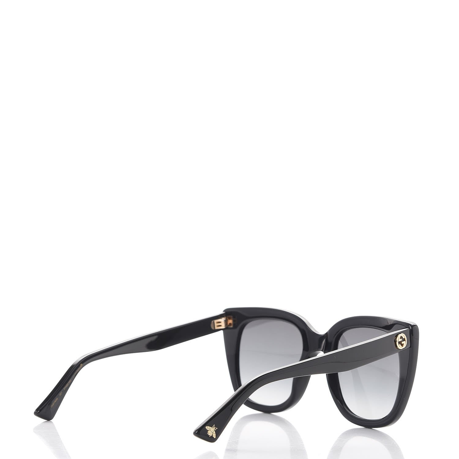 Gucci Cat Eye Sunglasses GG 0163/S Black 4 of 8