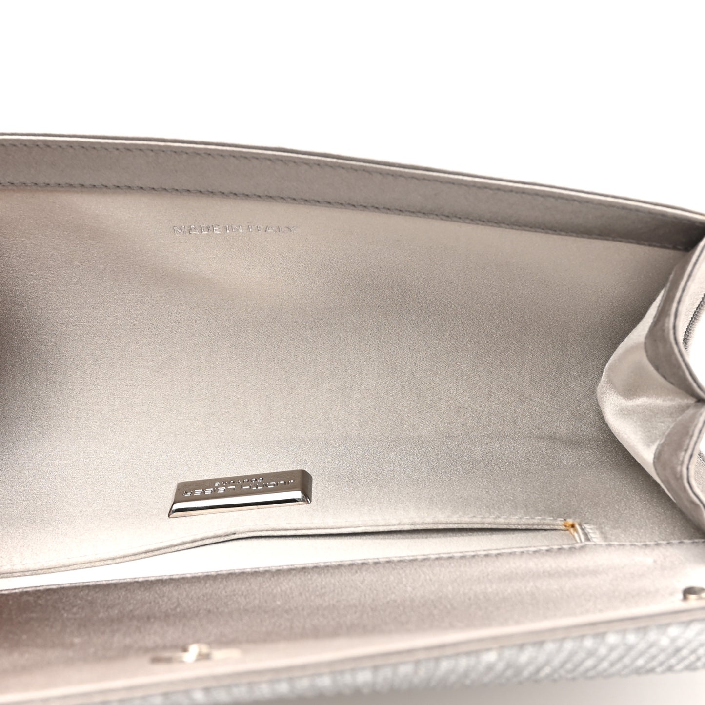 Swarovski Crystal Ritz Fizz Clutch Champagne Silver