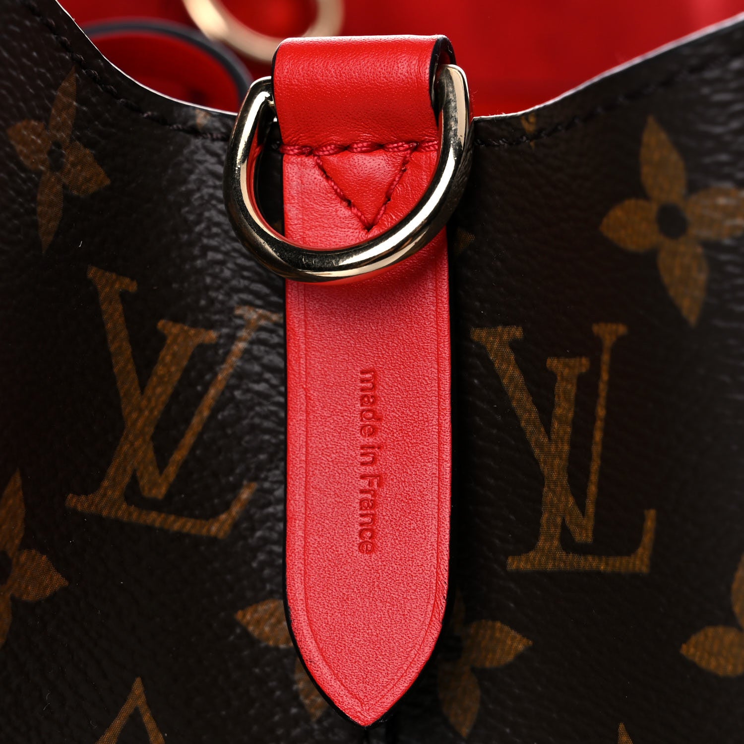 Louis Vuitton Monogram Braided Neonoe Coquelicot 8 of 9