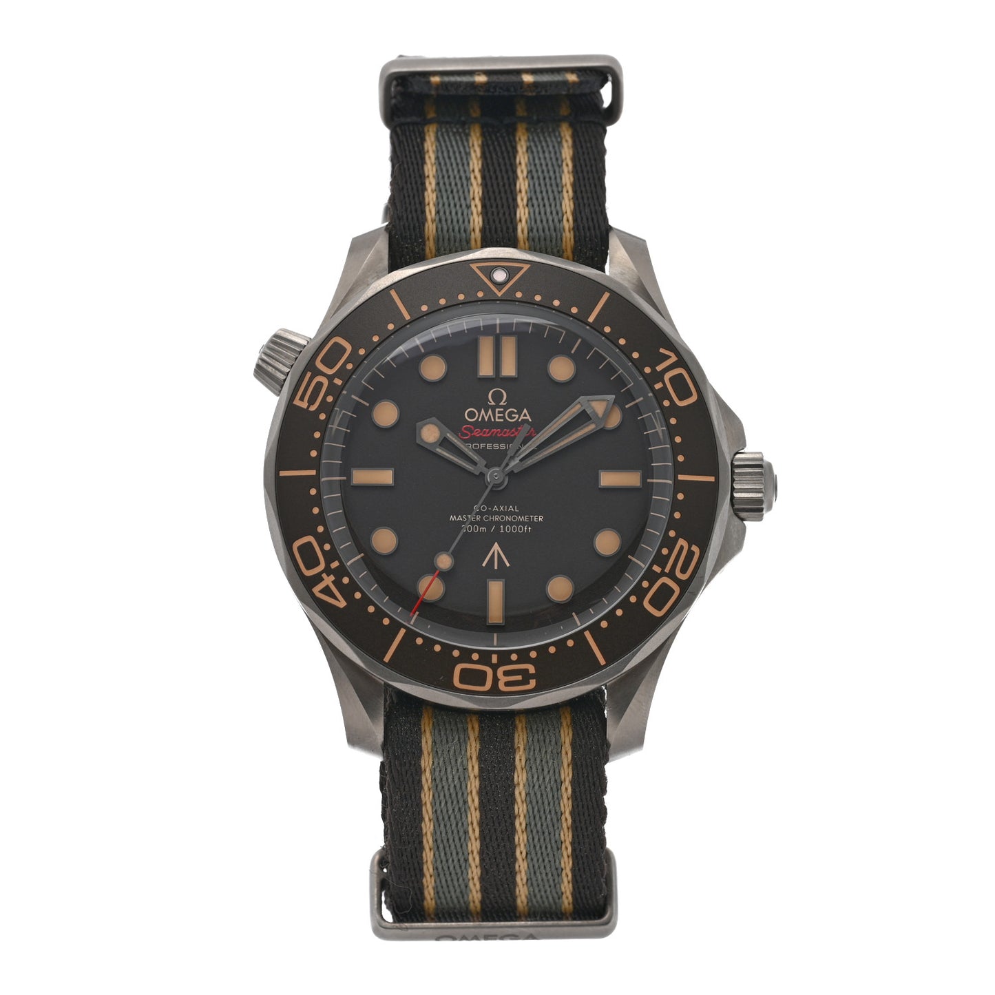 Titanium Fabric 42mm Seamaster Diver 300M 007 Automatic Watch Black 210.92.42.20.01.001