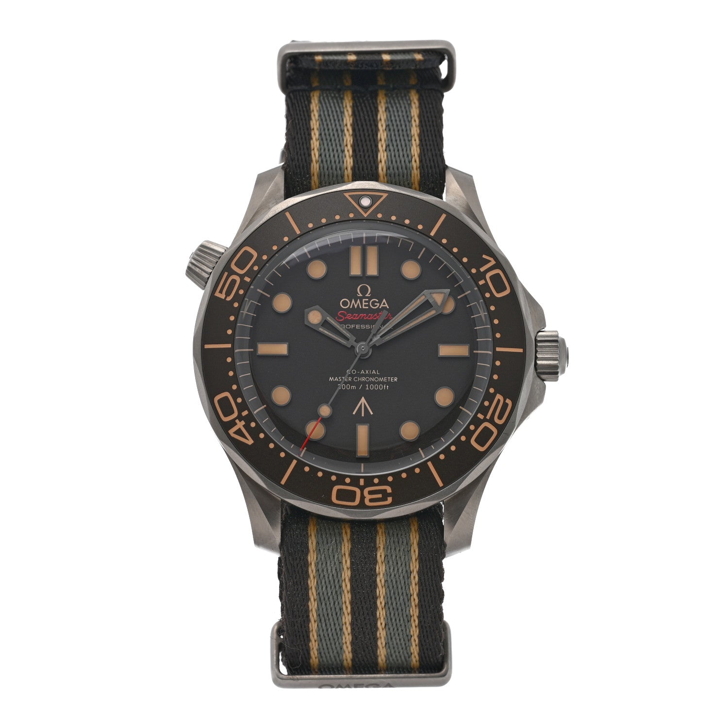 Omega Titanium Fabric 42mm Seamaster Diver 300M 007 Automatic Watch Black 210.92.42.20.01.001 1 of 5