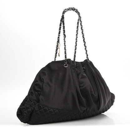 Chanel Satin Melrose Hobo Black 3 of 8
