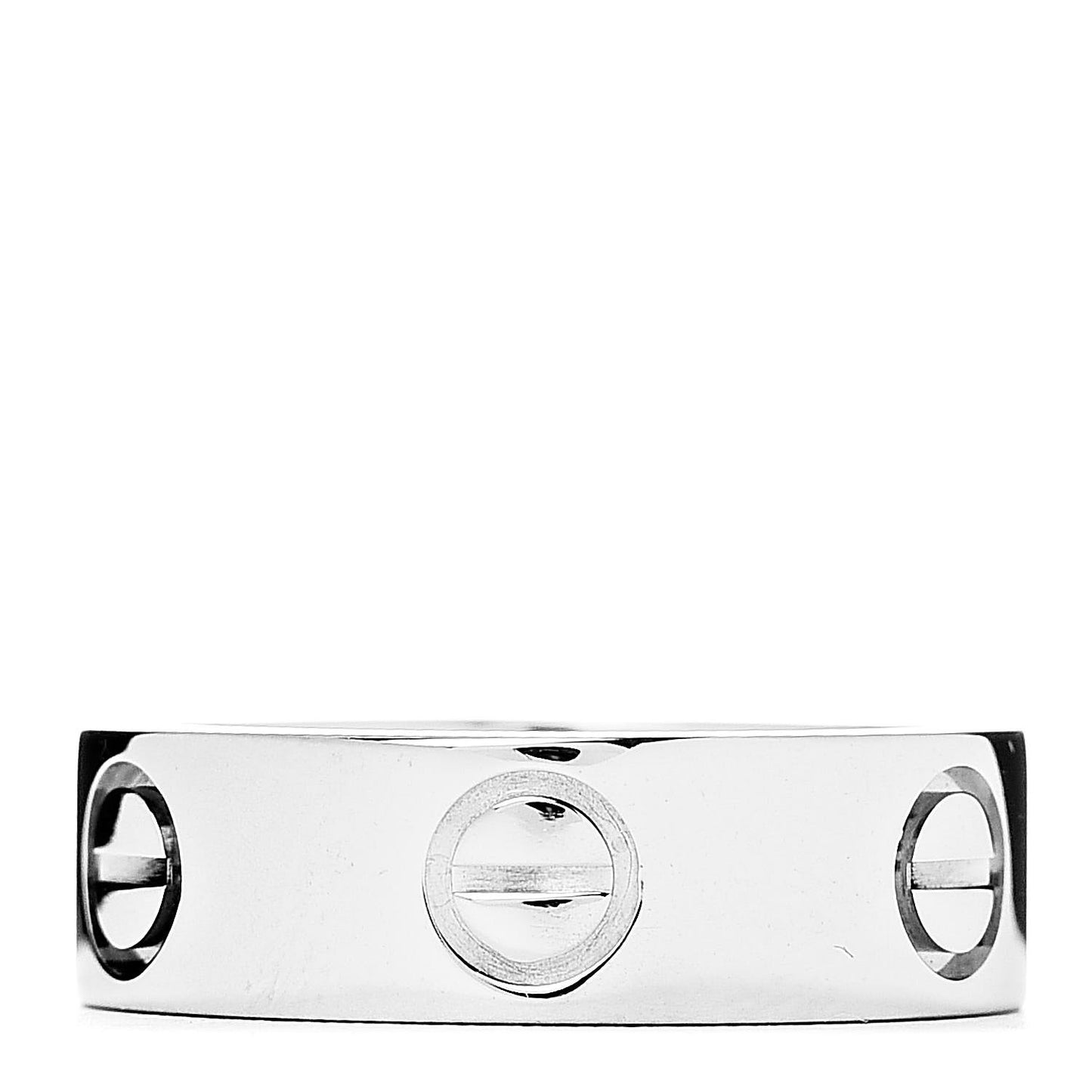 18K White Gold 5.5mm LOVE Ring 48 4.5