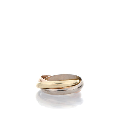 Cartier 18K Pink Yellow White Gold Small Trinity Ring 59 8.75 3 of 4