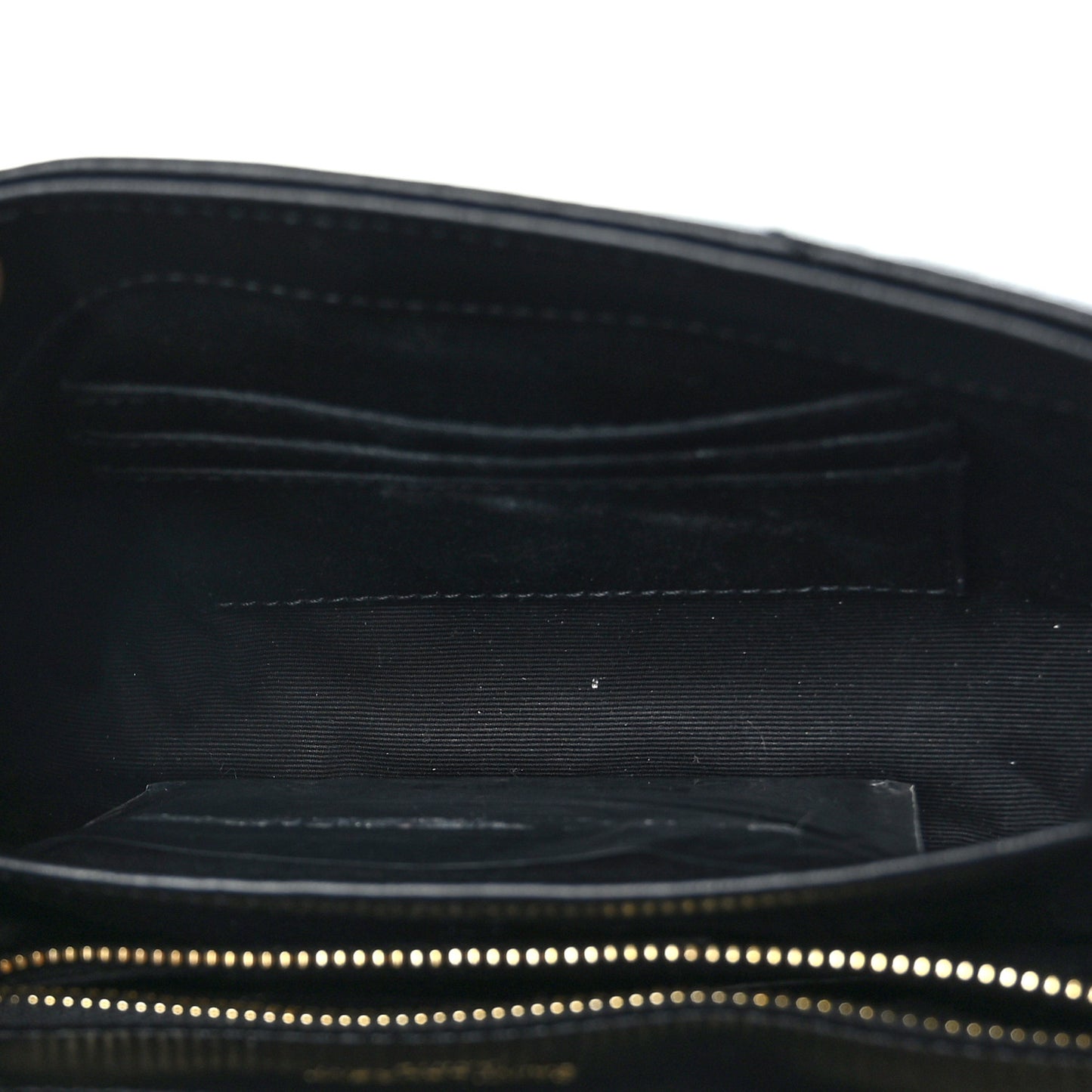 Calfskin Y Quilted Monogram Toy Loulou Crossbody Bag Black
