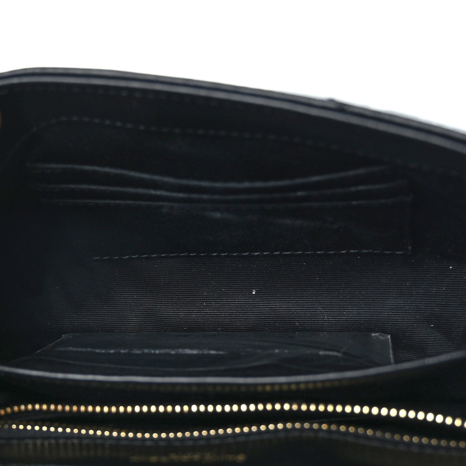 Saint Laurent Calfskin Y Quilted Monogram Toy Loulou Crossbody Bag Black 5 of 9