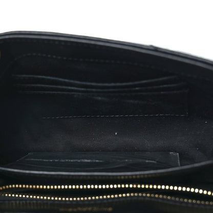 Saint Laurent Calfskin Y Quilted Monogram Toy Loulou Crossbody Bag Black 5 of 9