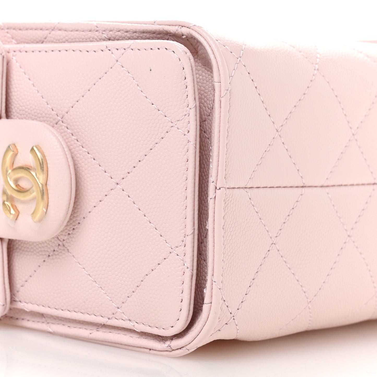 Caviar Quilted Mini Chanel 25 Handbag Light Pink