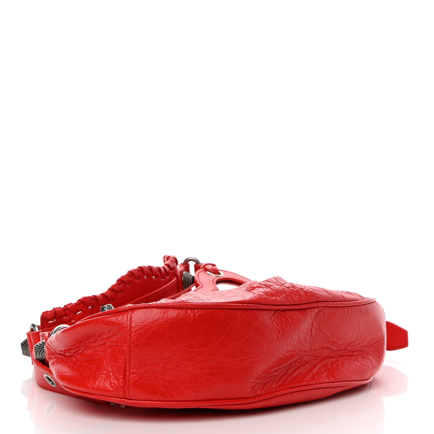 Balenciaga Agneau Arena Le Cagole Shoulder Bag XS Tomato Red 4 of 9