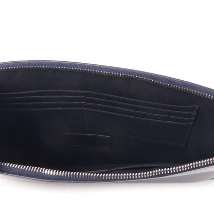 Saint Laurent Grain De Poudre Zipped Tablet Holder Marine 6 of 8