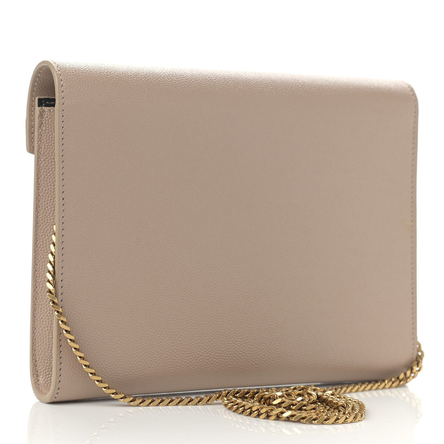 Grain De Poudre Monogram Cassandra Clasp Bag Beige
