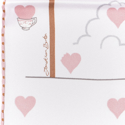 Hermes Silk Hermes Tea Time Scarf 70 Rose Pale Beige 4 of 6