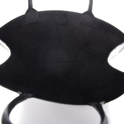Christian Dior Oblique Calfskin Embossed Book Tote Black 5 of 8