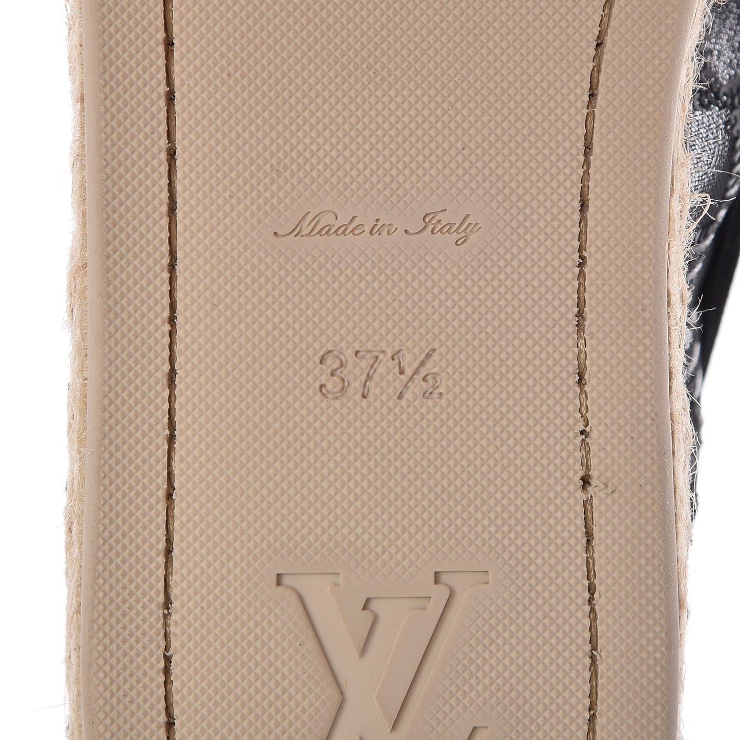 Mesh Sequin Sea Breeze Espadrille Flats 37.5 Black