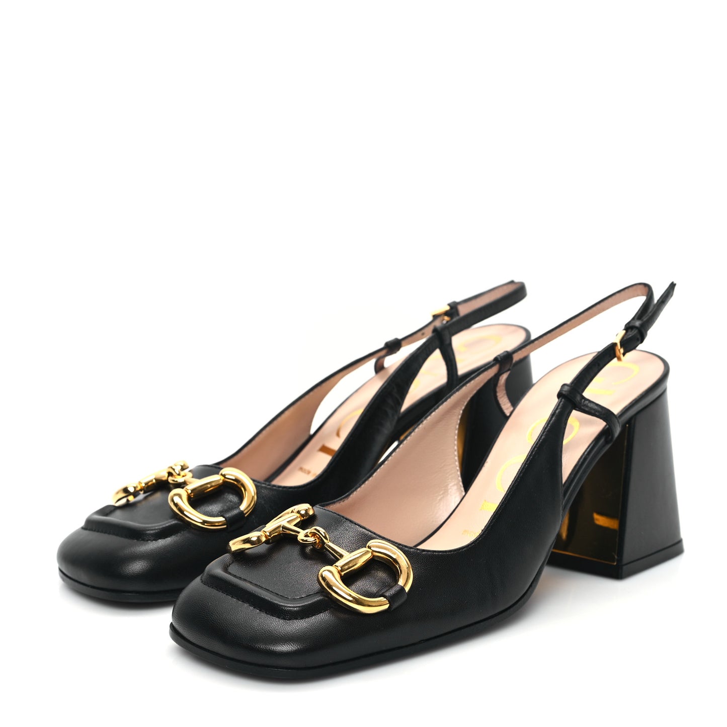 Malaga Kid Horsebit 75mm Slingback Pumps 36 Black