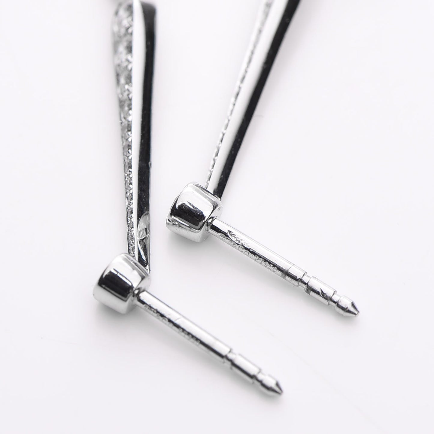 Platinum Diamond Jazz Drop Earrings