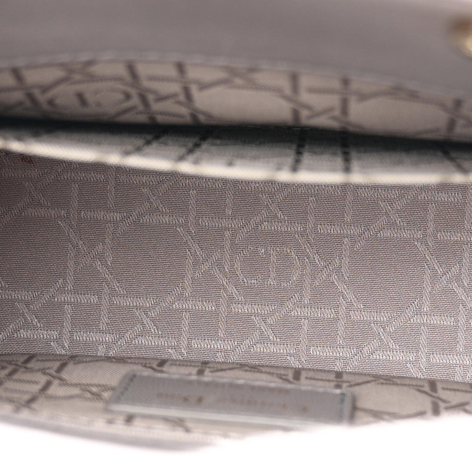 Christian Dior Lambskin Cannage Small Lucky Badges My Lady Dior Grey 5 of 10