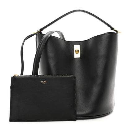 Celine Smooth Calfskin Bucket 16 Bag Black 1 of 9