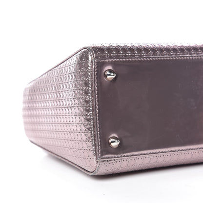 Christian Dior Metallic Patent Micro-Cannage Medium Lady Dior Pink 6 of 17