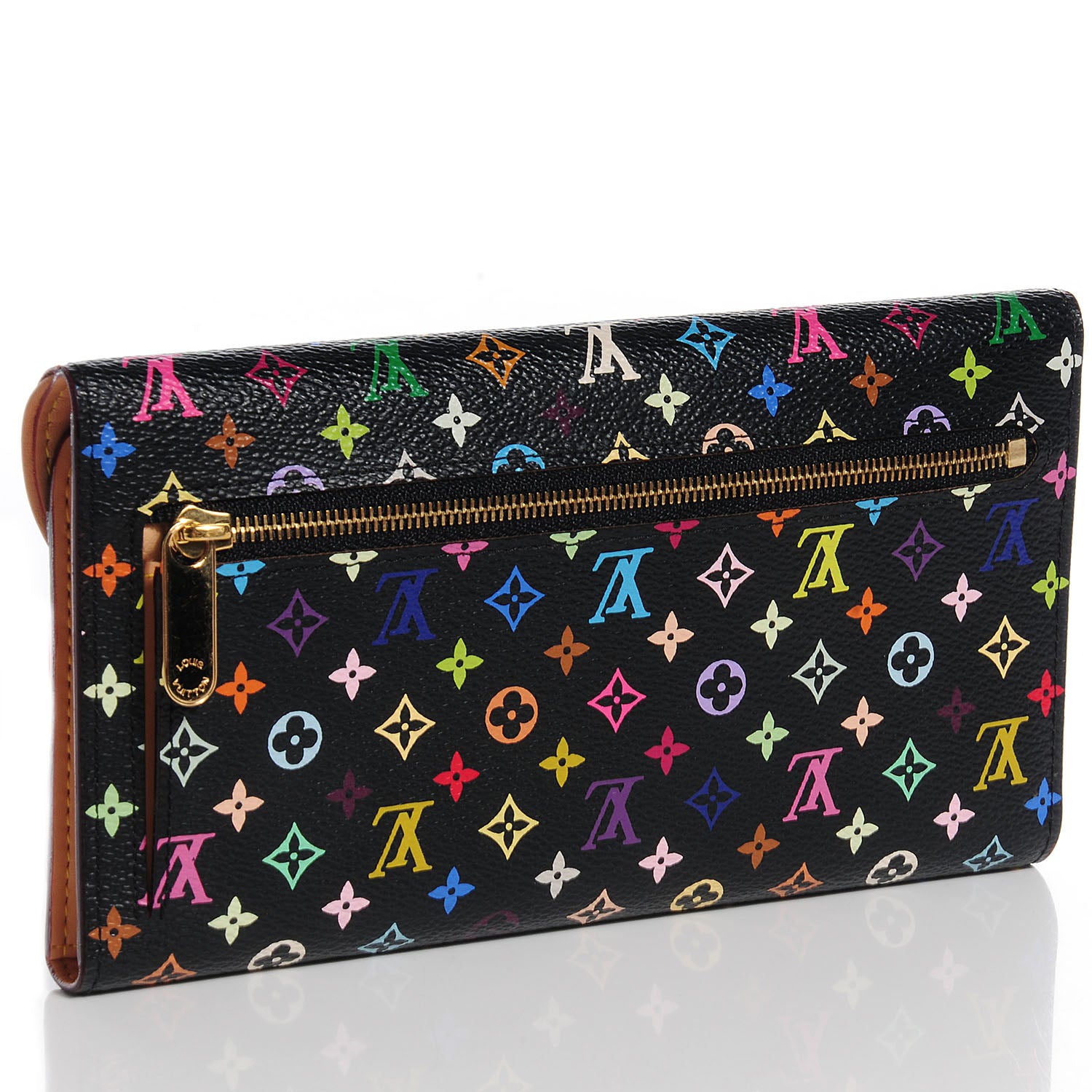 Louis Vuitton Monogram Multicolor Eugenie Wallet Black 4 of 8