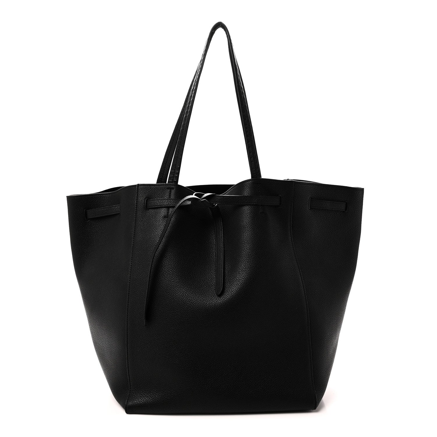 Celine Soft Grained Calfskin Medium Belt Cabas Phantom Black 1 of 10