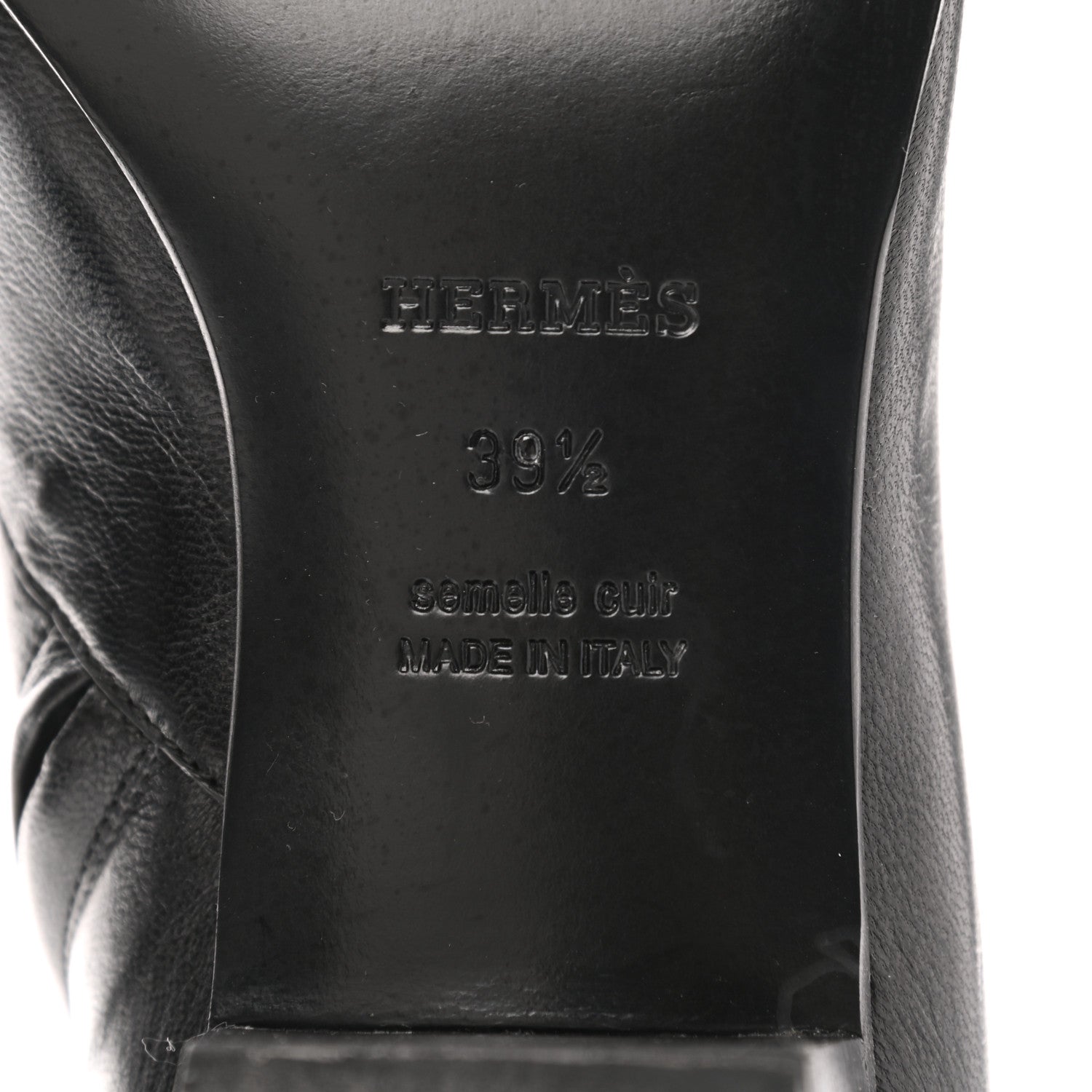 Hermes Goatskin Sixtine Ankle Boots 39.5 Black 6 of 8