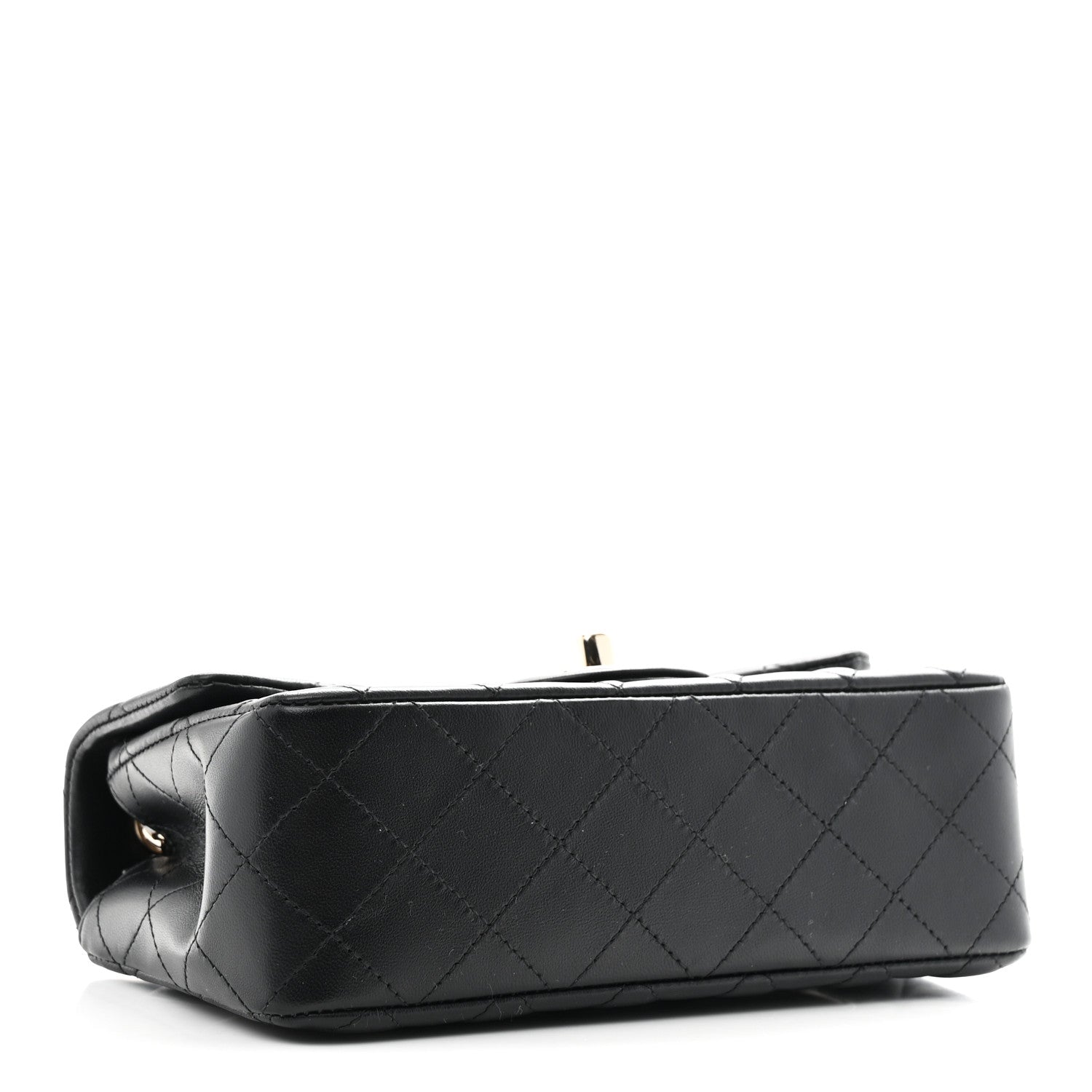 Chanel Lambskin Quilted Mini Rectangular Flap Black 4 of 11