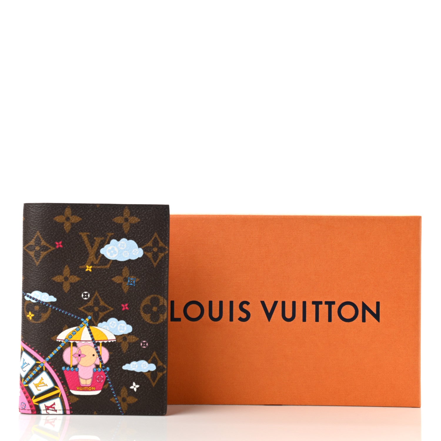 Louis Vuitton Monogram 2020 Christmas Animation Big Wheel Passport Cover Rose Ballerine 7 of 7