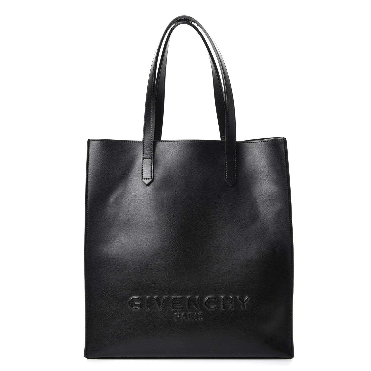 Givenchy Calfskin Logo Debossed Medium Shopper Tote Black 1 of 13