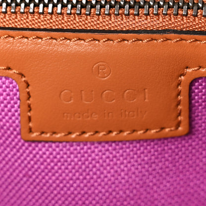 Gucci Calfskin Raffia Woven Small GG Marmont Shoulder Bag Multicolor 5 of 9