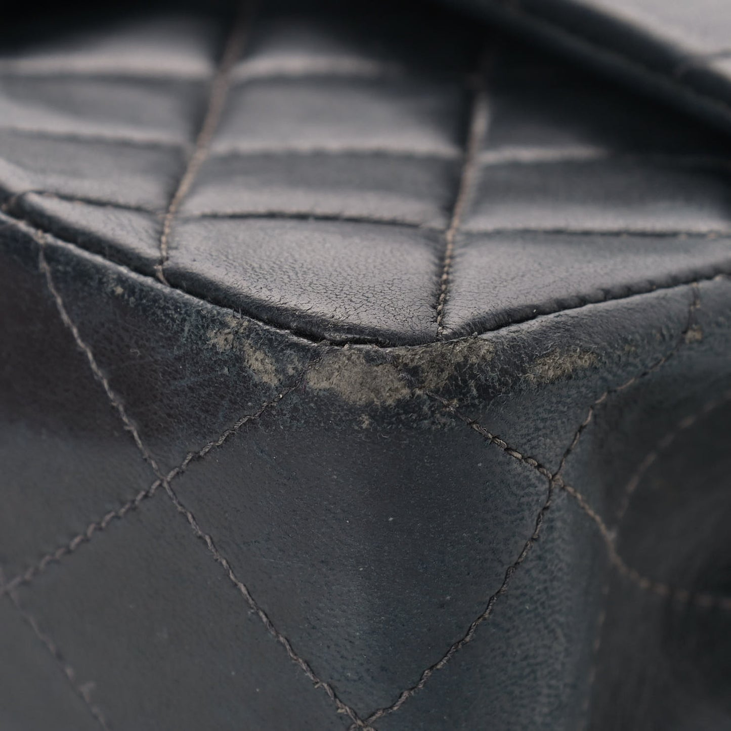 Lambskin Quilted Small Double Flap Black