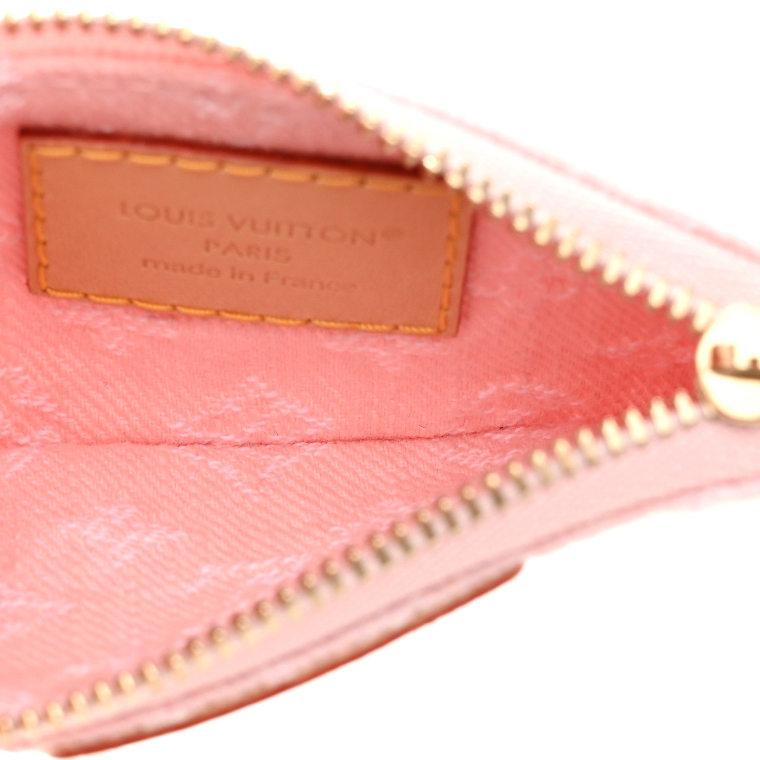 Louis Vuitton Monogram Denim Key Pouch Washed Pink 5 of 7