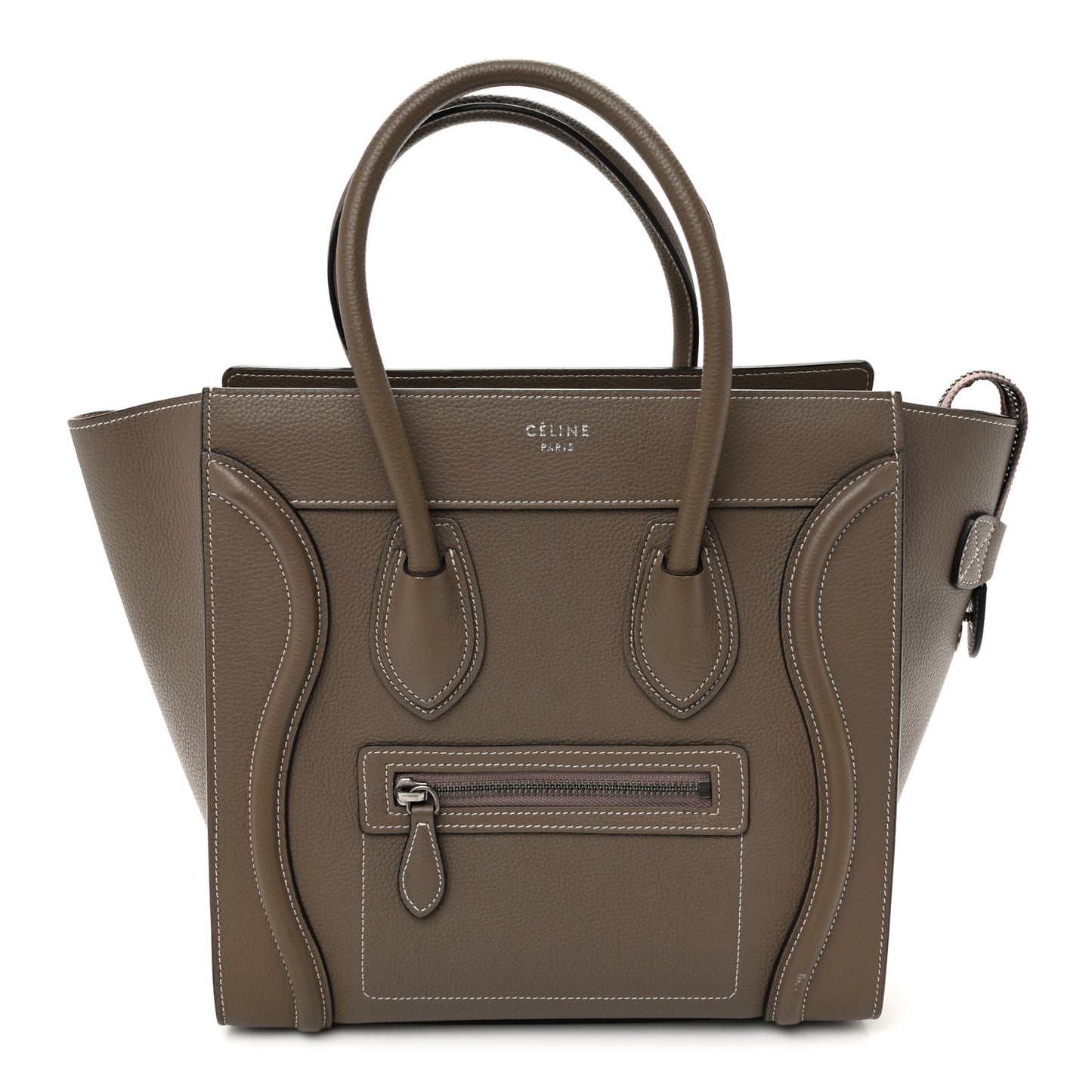 Drummed Calfskin Micro Luggage Souris