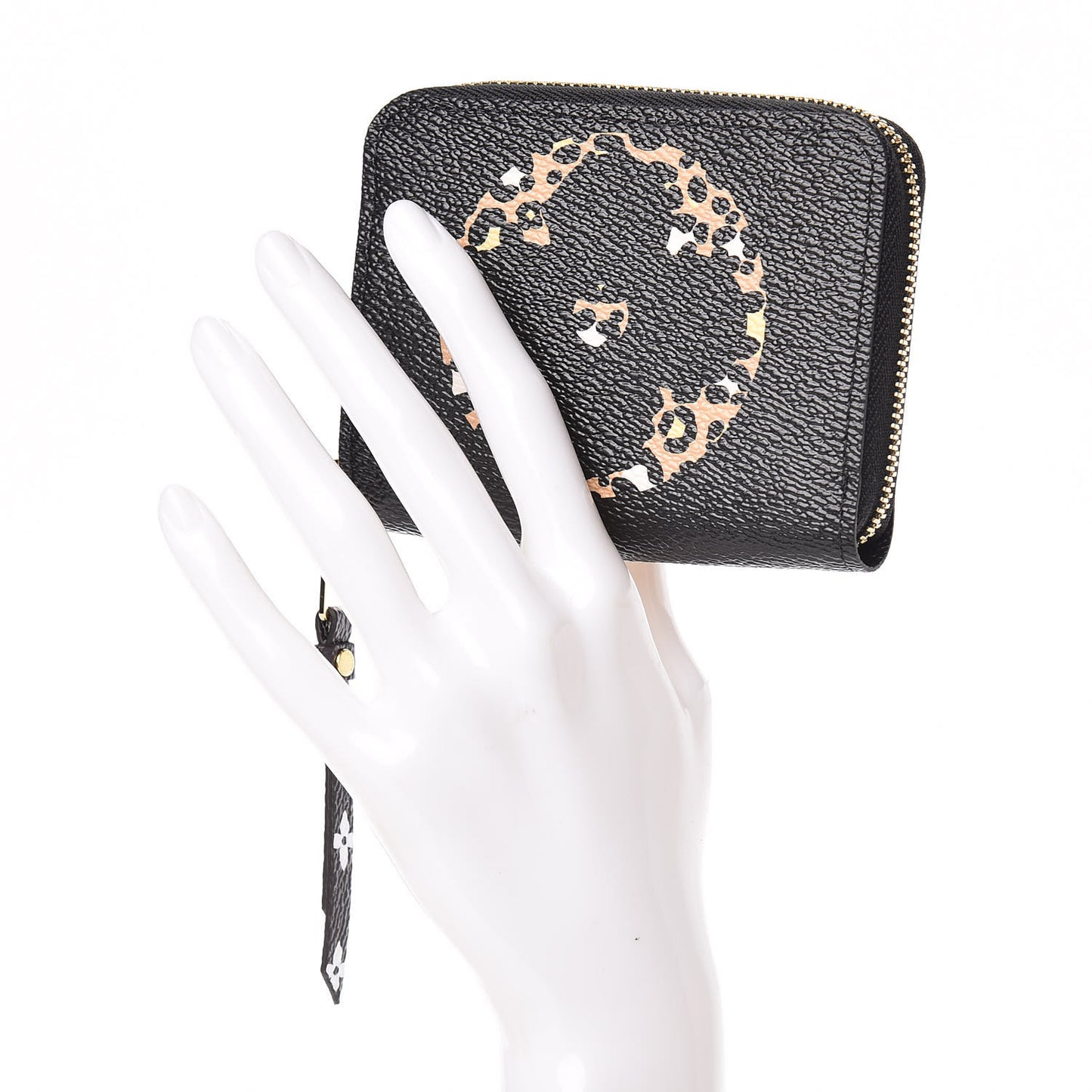 Monogram Giant Jungle Zippy Coin Purse Black