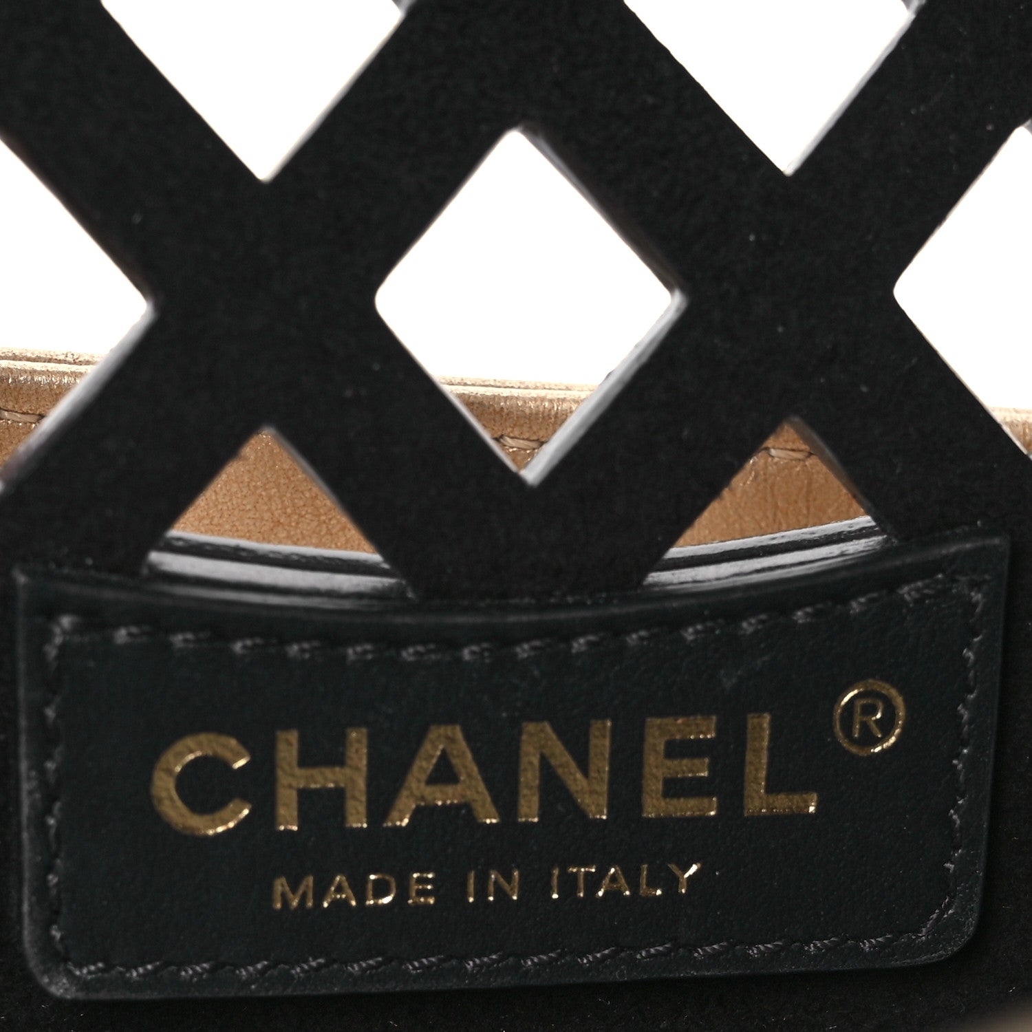 Chanel Metallic Lambskin Small Sea Through Flap Gold Black 8 of 18
