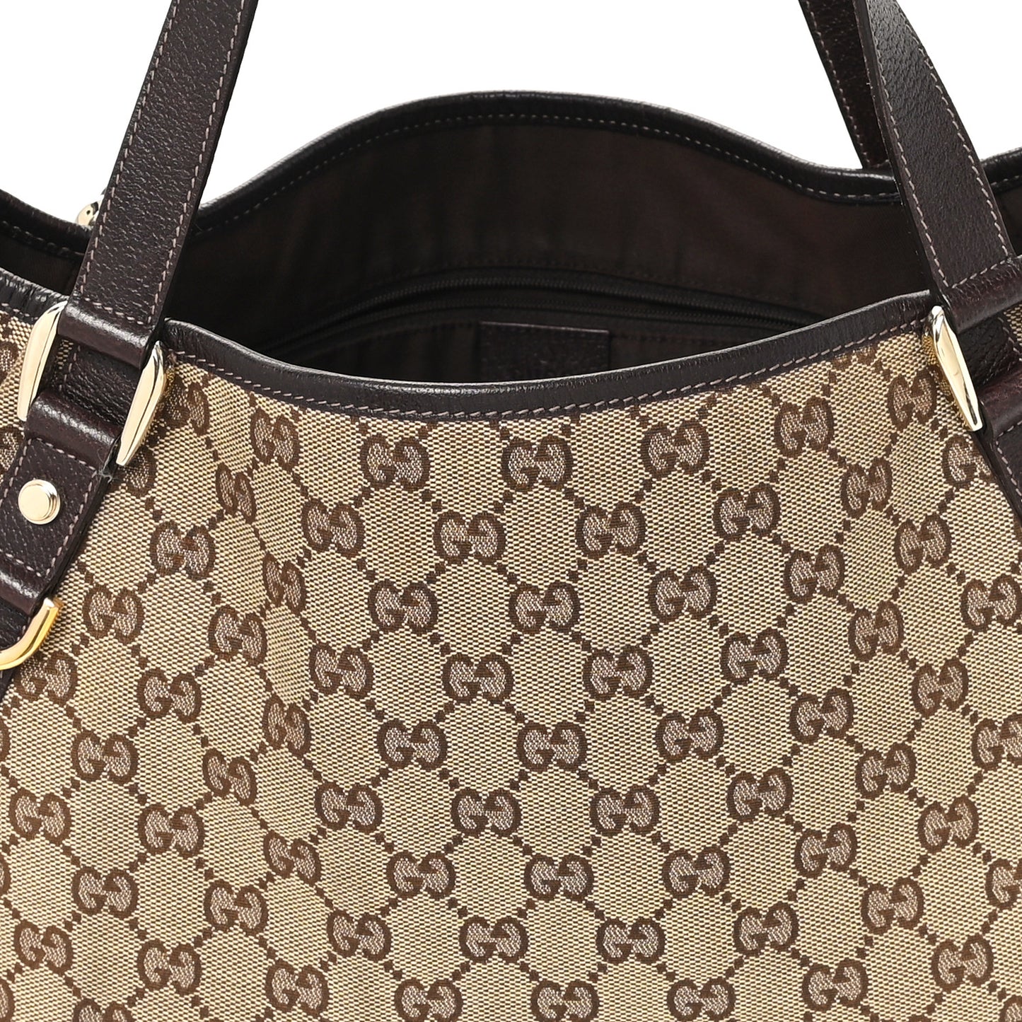 Monogram Medium Abbey Shoulder Bag Dark Brown