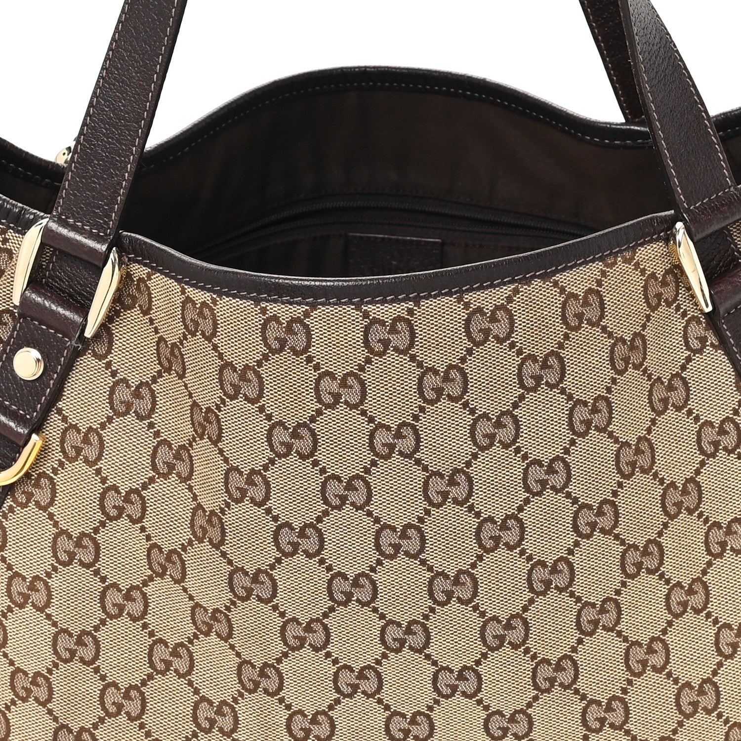 Gucci Monogram Medium Abbey Shoulder Bag Dark Brown 8 of 14