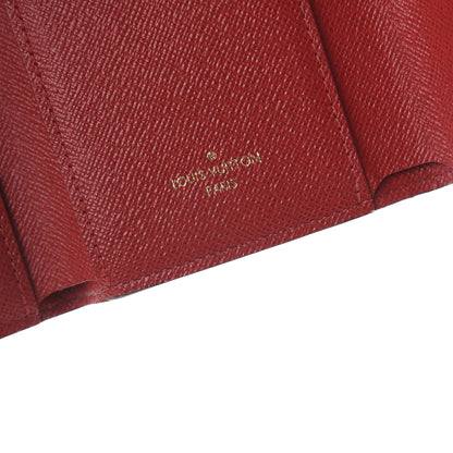 Louis Vuitton Damier Ebene Victorine Wallet Red 5 of 6
