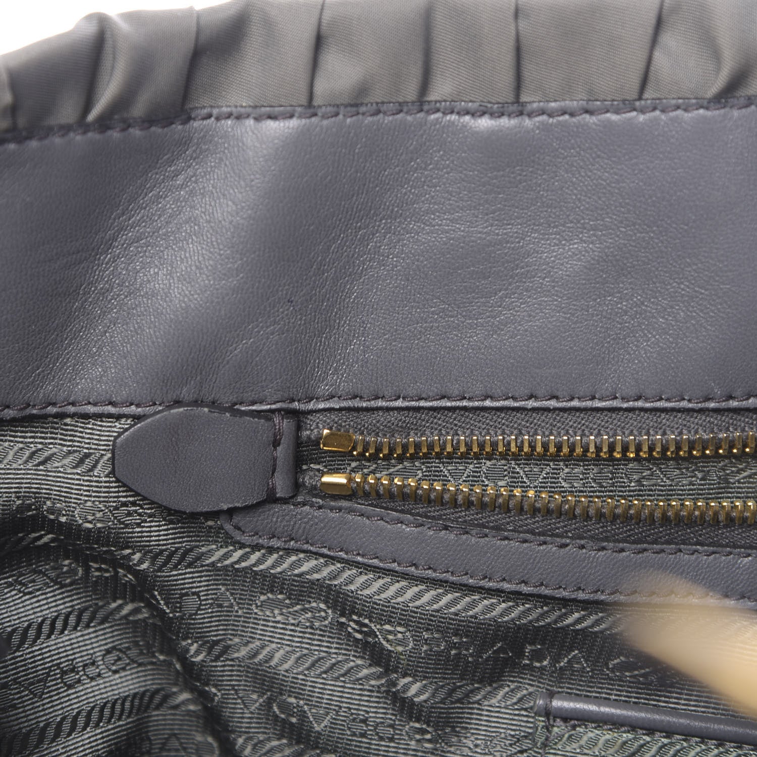 Prada Tessuto Nylon Gaufre Tote Mercurio 8 of 15