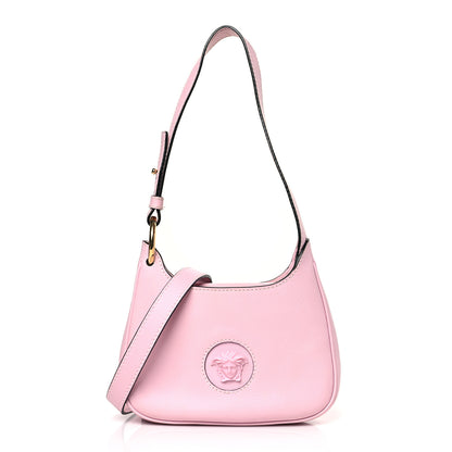Versace Calfskin La Medusa Small Hobo Crossbody Pink 1 of 8