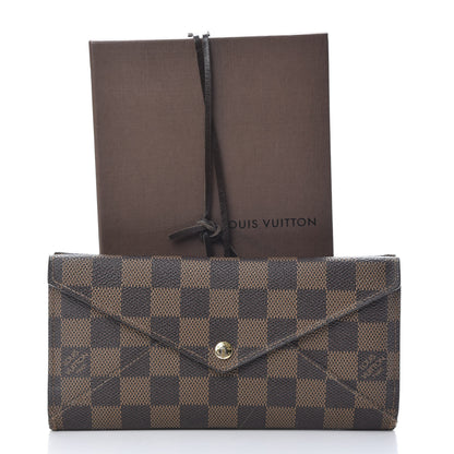 Louis Vuitton Damier Ebene Long Origami Wallet 12 of 12