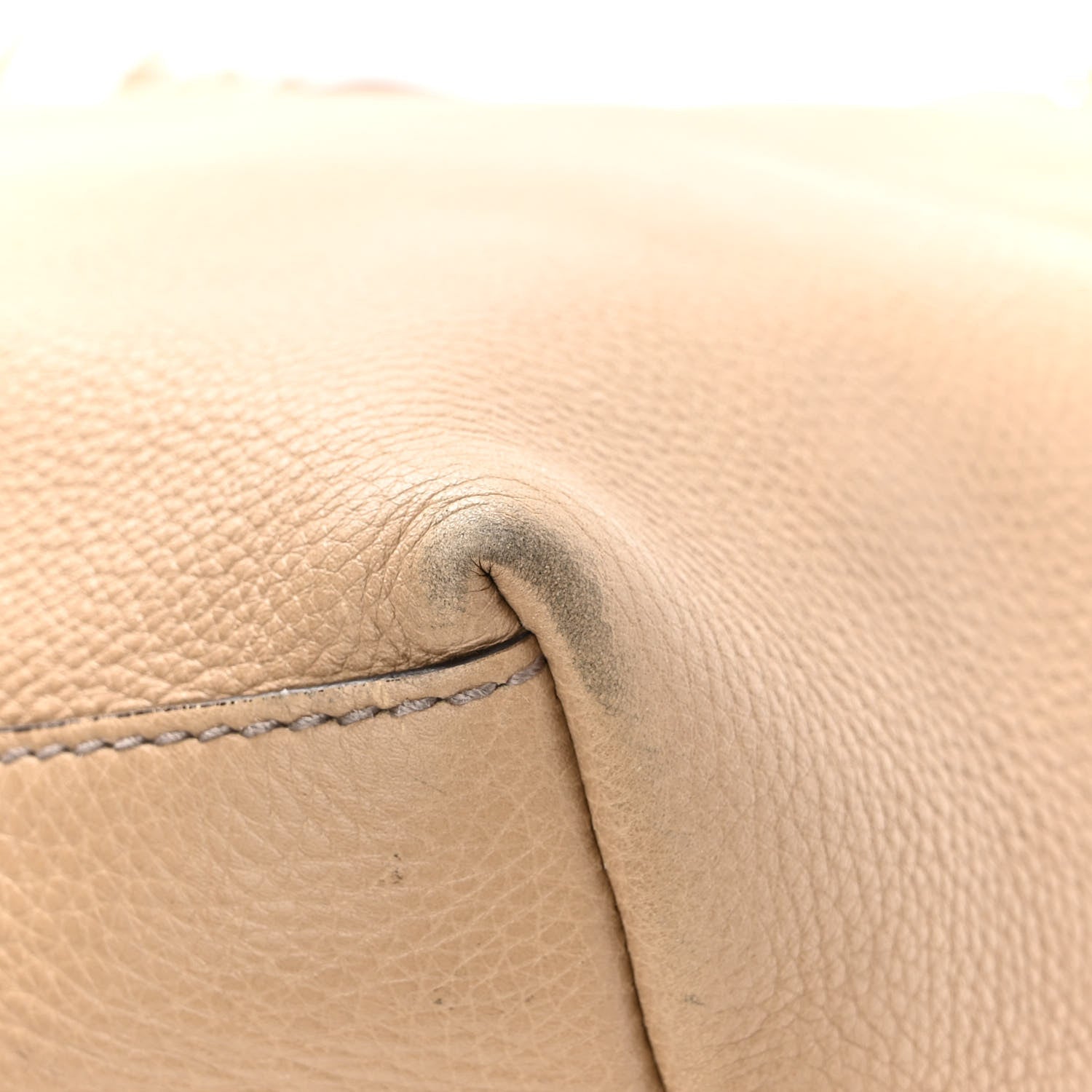 Gucci Pebbled Calfskin Large Soho Chain Shoulder Bag Nude 12 of 12