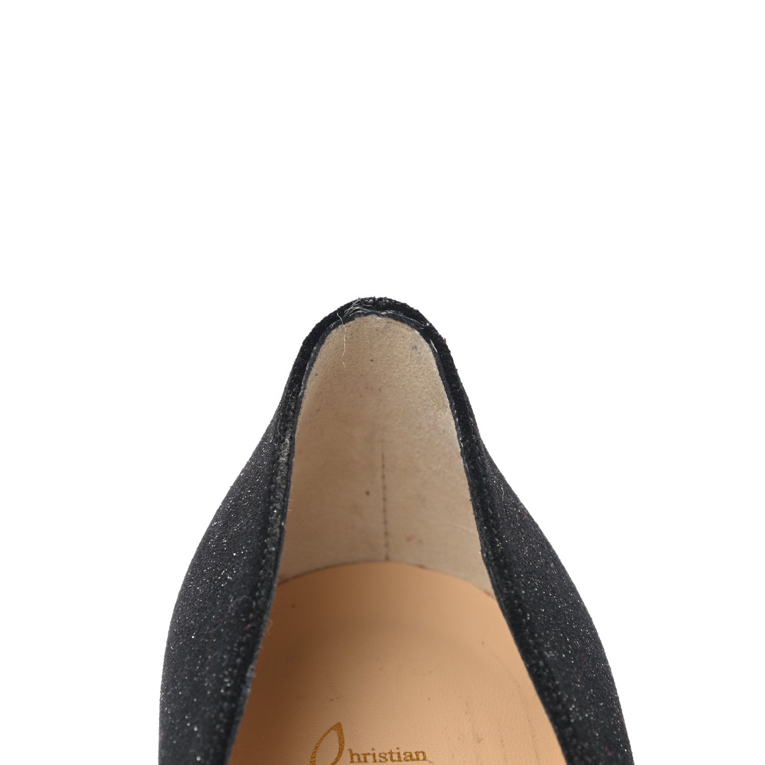 Christian Louboutin Glitter Decoltish 85 Pumps 36.5 Black 8 of 9