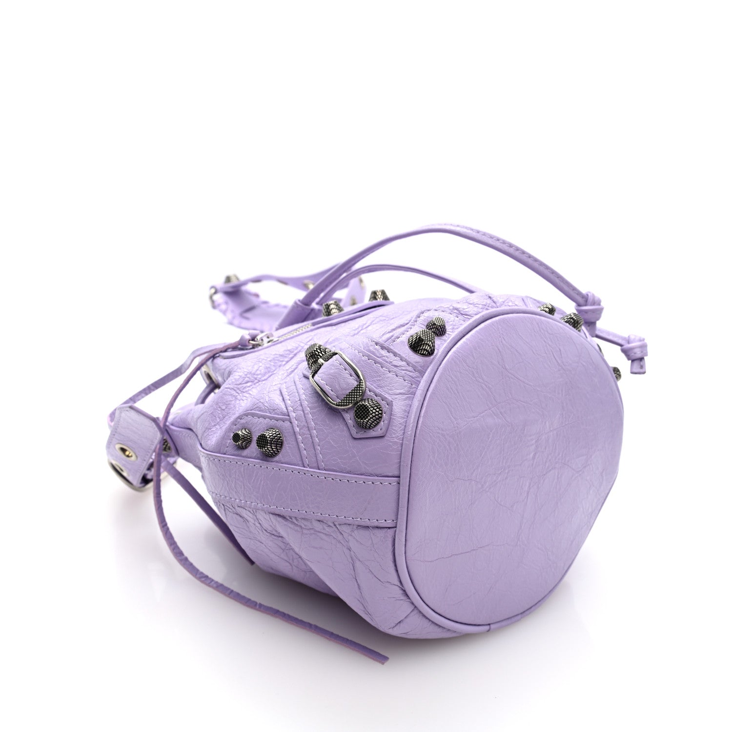 Balenciaga Agneau Arena Le Cagole Bucket Bag XS Lilac 5 of 11
