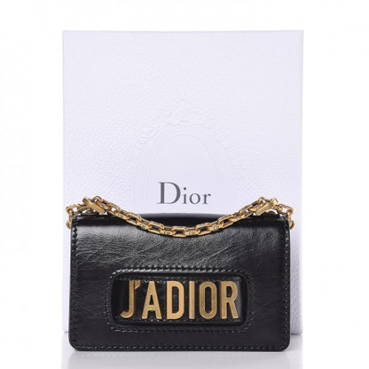 Christian Dior Grained Calfskin Mini J'Adior Chain Flap Bag Black 7 of 7