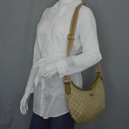 Gucci Monogram Medium Half Moon Hobo Metallic 2 of 8