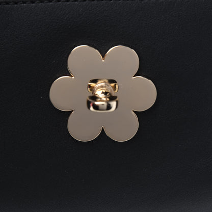 Mulberry Smooth Calfskin Mini Cecily Flower Lock Crossbody Bag Black 12 of 15