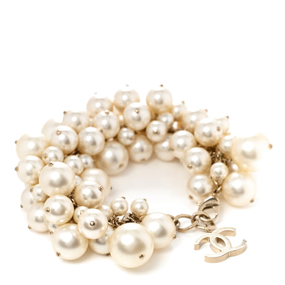 Chanel Pearl CC Cluster Bracelet Gold 1 of 7